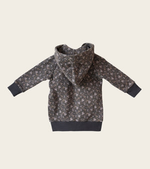 Poppy Hooded Zip Up Sweat Top ~ Peony Floral
