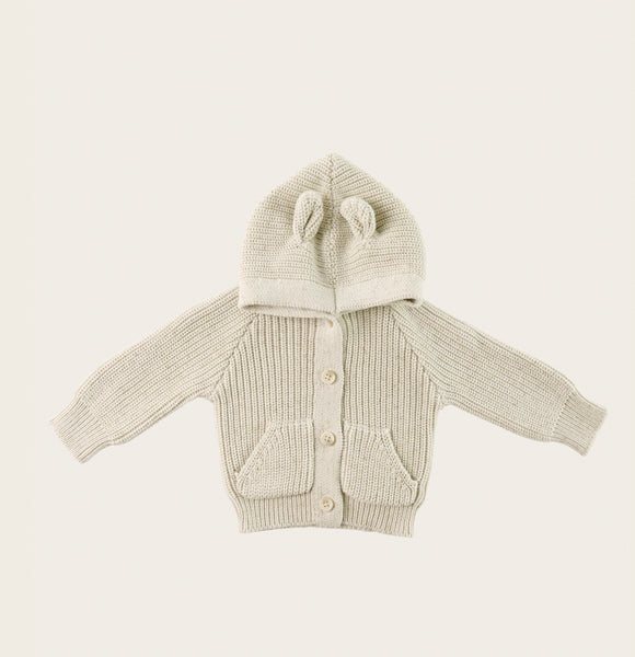 Bear Cardigan - Jungle Fleck -JamieKay – Lottie Pop Kids