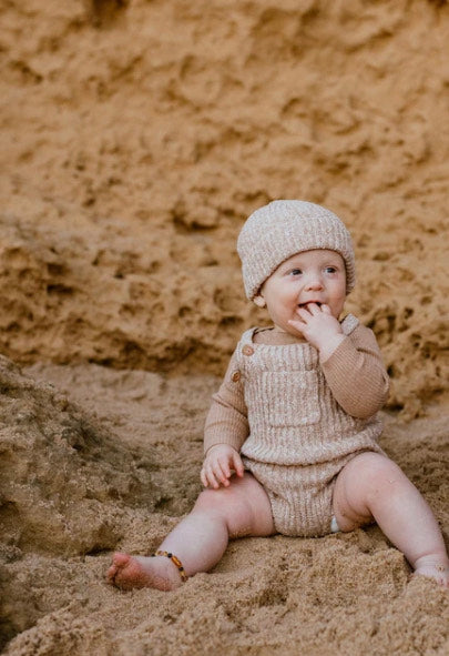 Ribbed Essential Bodysuit - Almond Marle