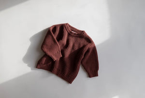 Jumper Chunky Knit Pullover | Mulberry